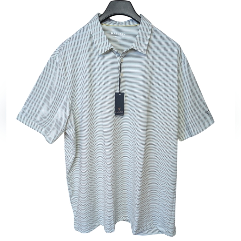 Maelreg Performance Polo UPF 30 Olive Green Size 3XL